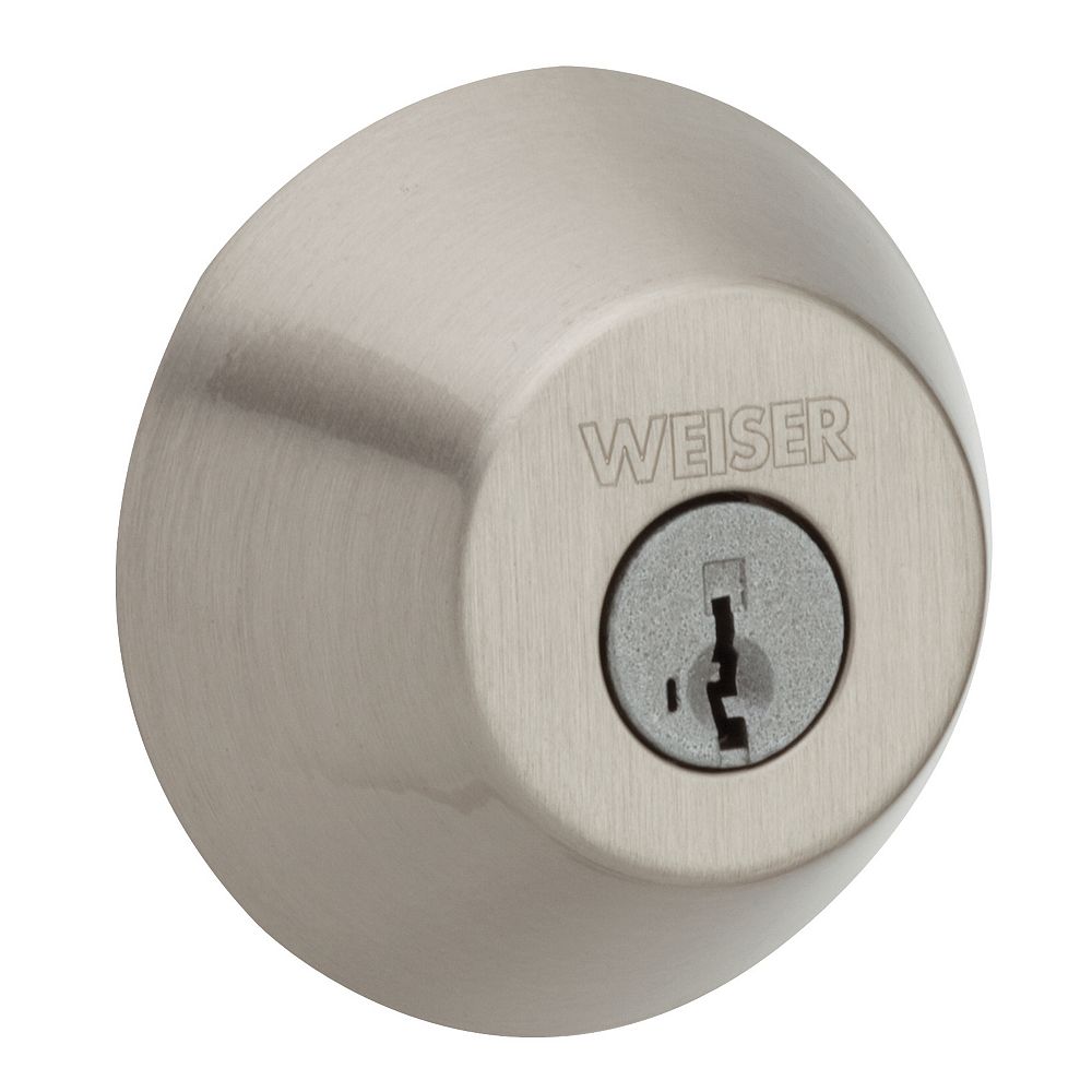 Weiser Home Satin Nickel Single Cylinder Deadbolt The Home