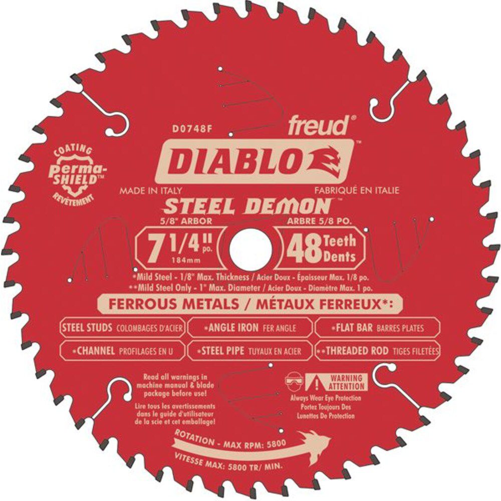 freud diablo steel demon 7-1/4 blade