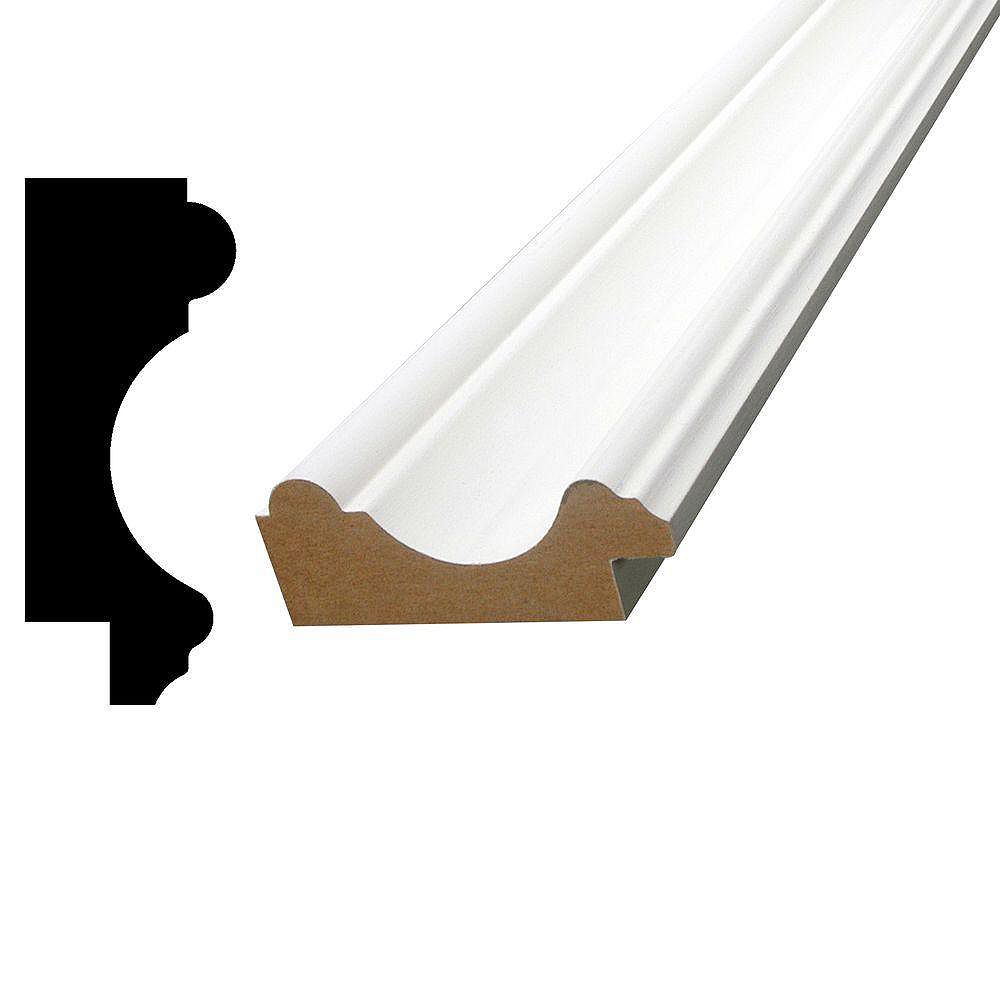 Alexandria Moulding 15 16 Inch X 2 3 8 Inch Mdf Primed Fibreboard Chair Rail Moulding The Home Depot Canada Alexandria Moulding 15 16 Inch X 2 3 8 Inch Mdf Primed Fibreboard Chair Rail Moulding The Home Depot Canada