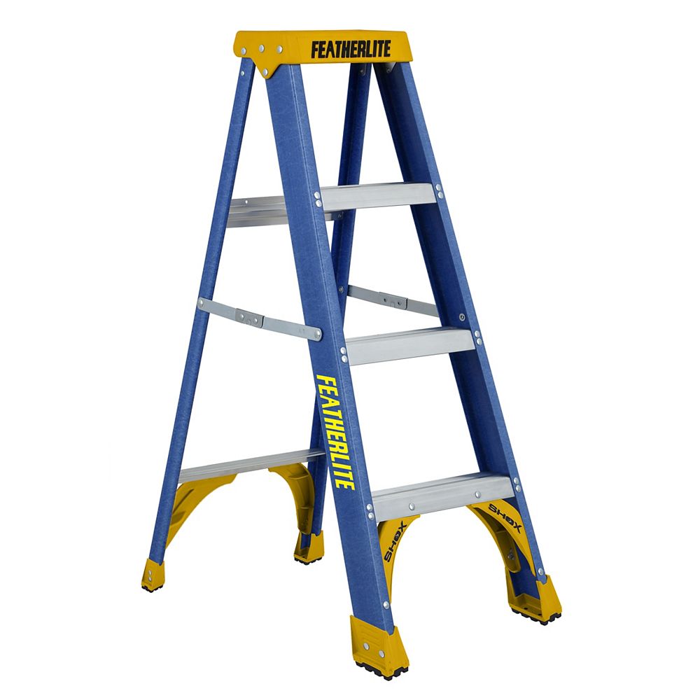 Featherlite fibreglass step ladder 4 Feet grade I The Home Depot Canada