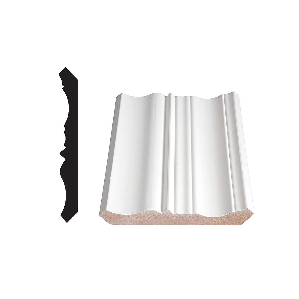 Alexandria Moulding 3/4inch x 5 15/16inch Victorian MDF Primed