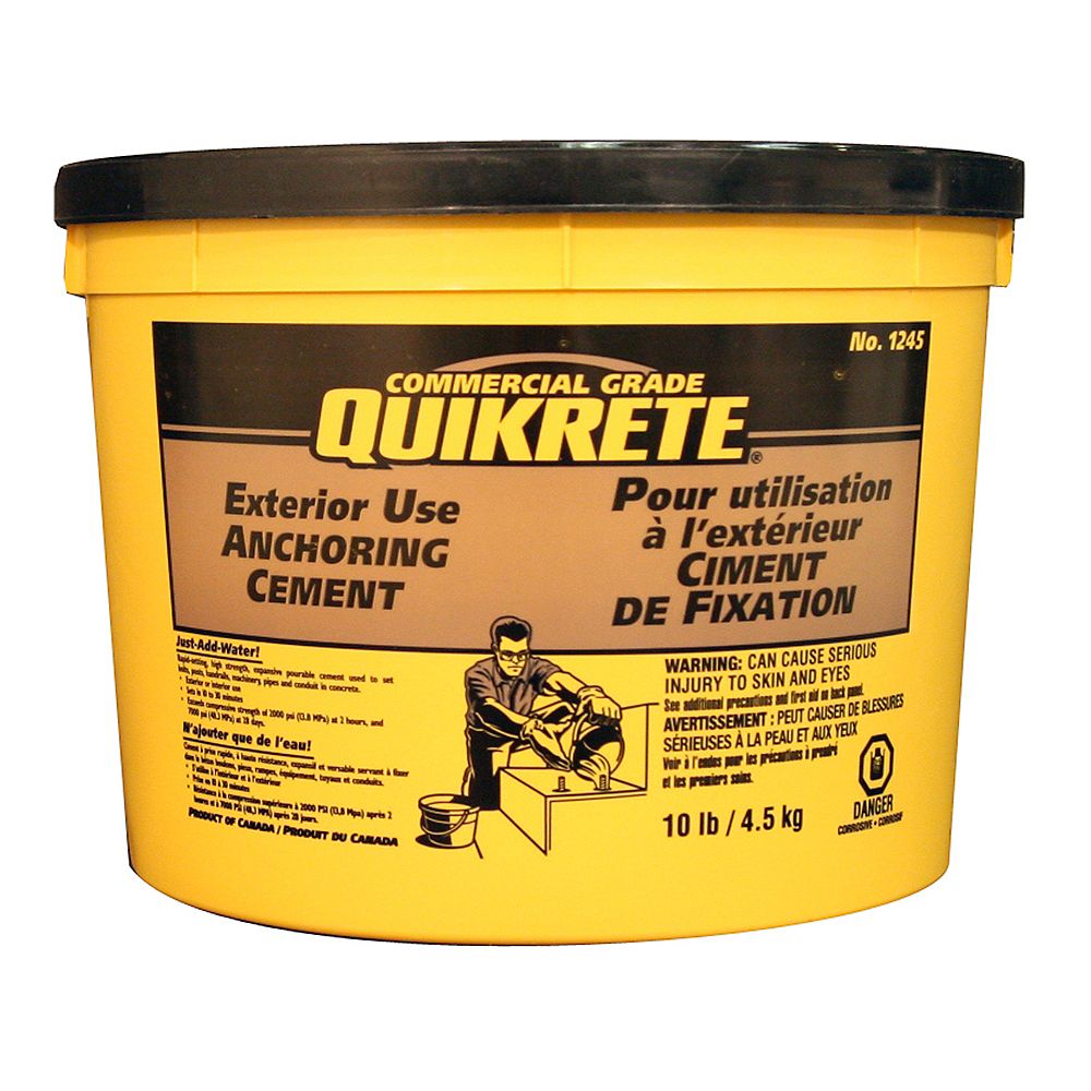 Quikrete Anchoring Cement 4.5kg The Home Depot Canada