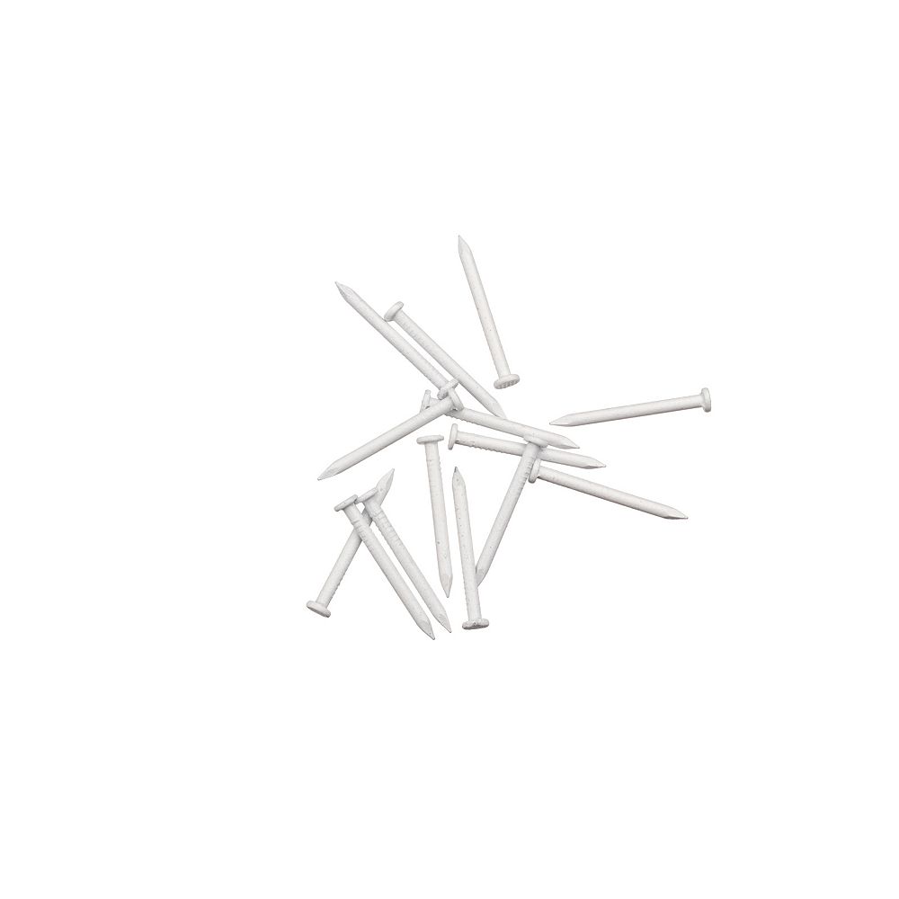 Peak Products 1 1/4inch Aluminum Trim Nails in White (1/4 lb. per