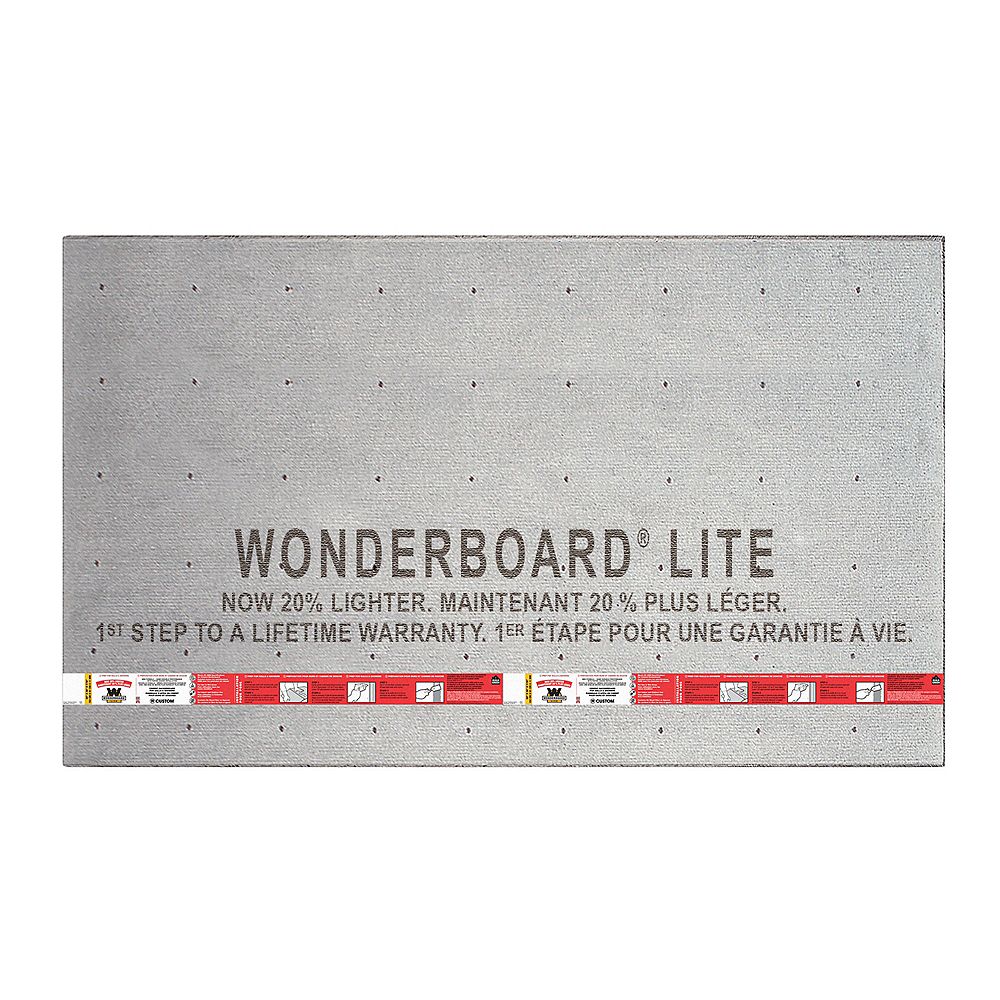 Custom Building Products Wonderboard Backerboard 7 16 X36 X60 The Home Depot Canada