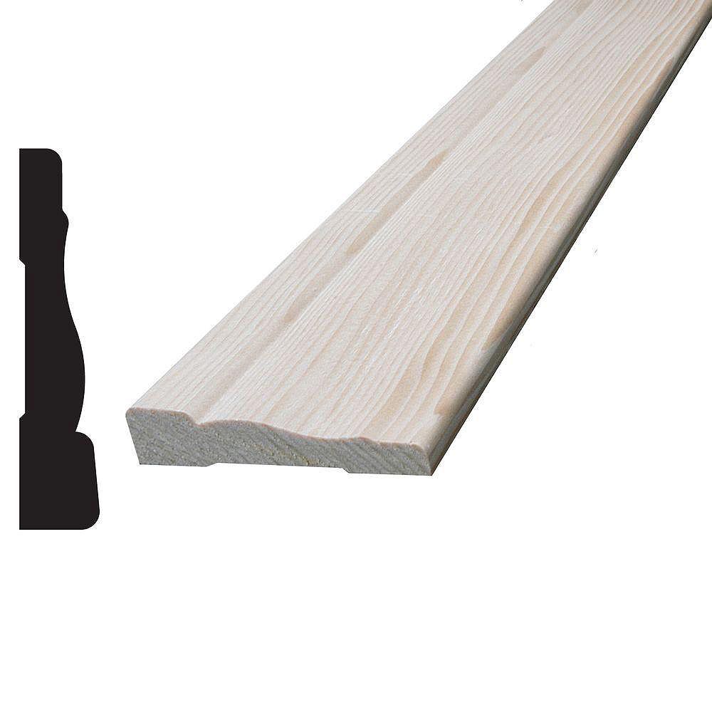 Alexandria Moulding Hemfir Casing 7/16 In. x 21/8 In. The Home Depot