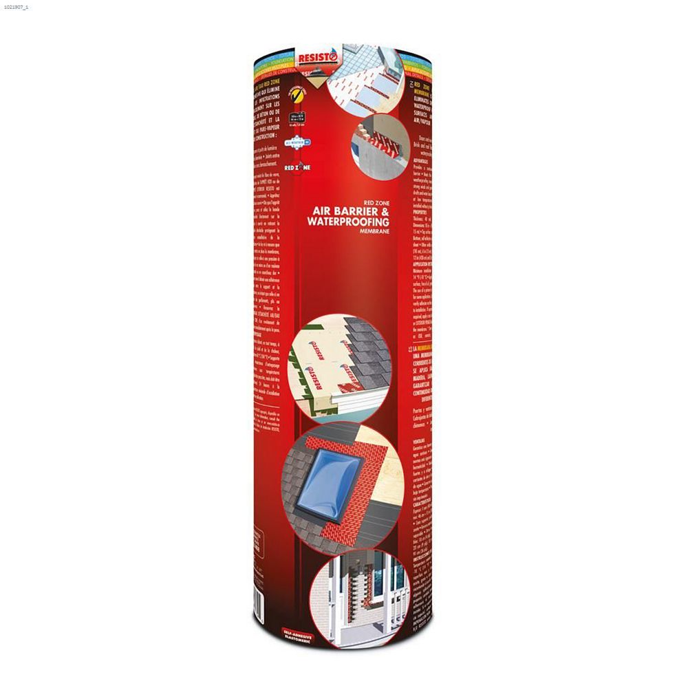 RESISTO RED ZONE AirBarrier & Waterproofing Membrane The Home Depot
