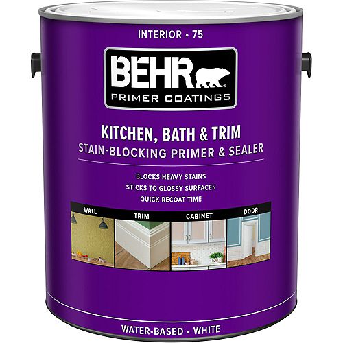 Kitchen, Bath & Trim Stain-Blocking Primer & Sealer 75, 3.79L