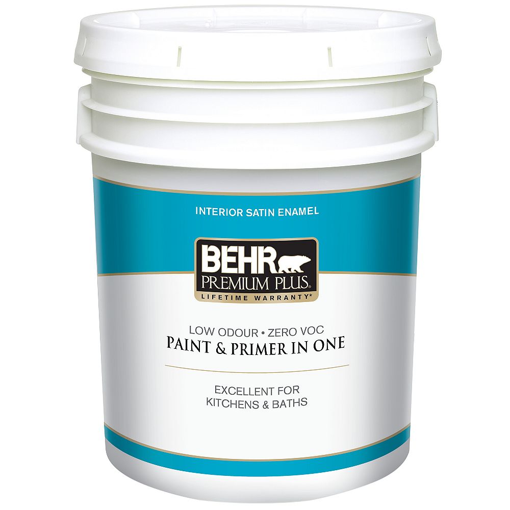 Behr Premium Plus Interior Satin Enamel Paint Ultra Pure White 189