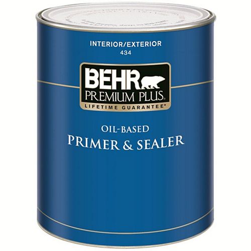 Behr Premium Plus Interior/Exterior Oil-Based Primer & Sealer 434, 946mL