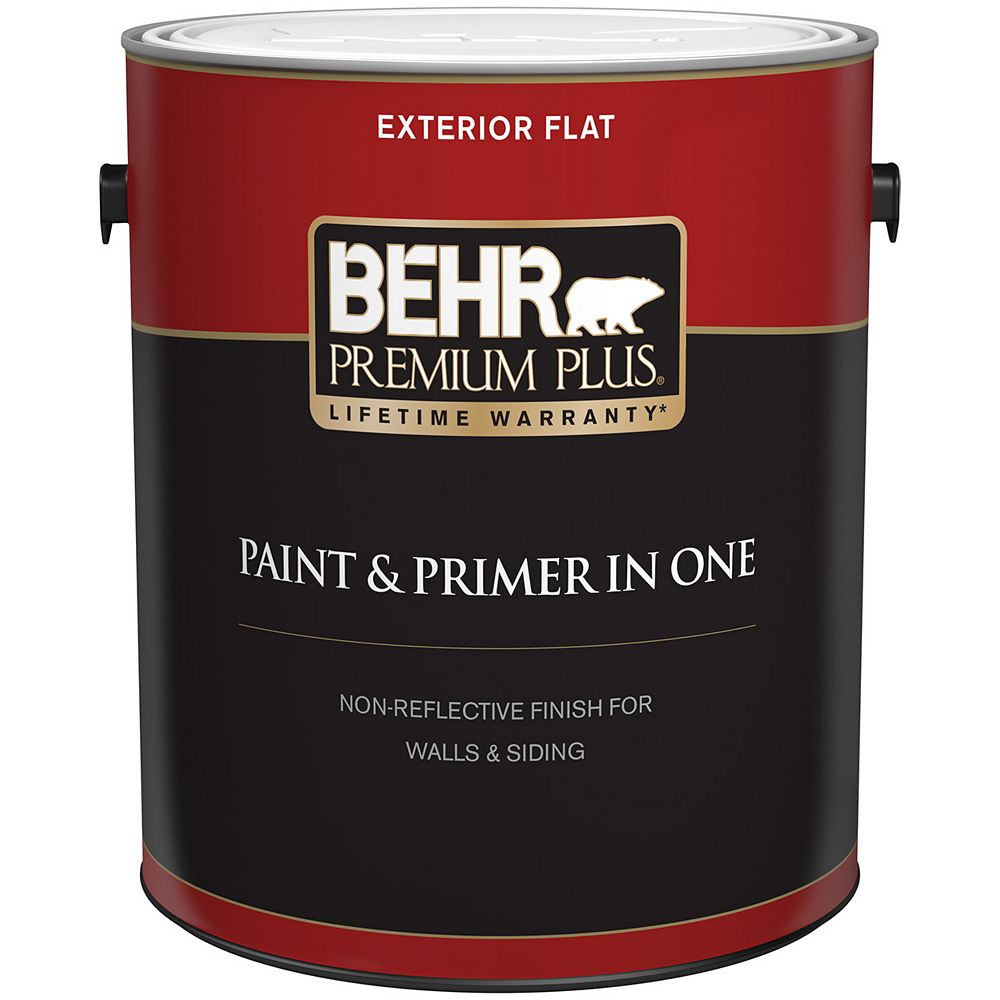 Behr Premium Plus Ultra Pure White Flat Exterior Paint