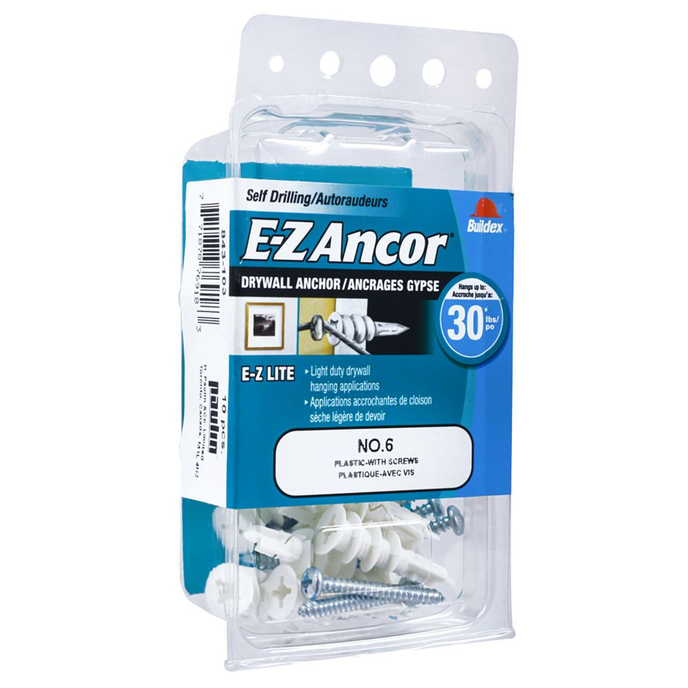 EZ Ancor® EZ Ancor® Mini Twist N Lock 6 SelfDrilling Nylon Drywall