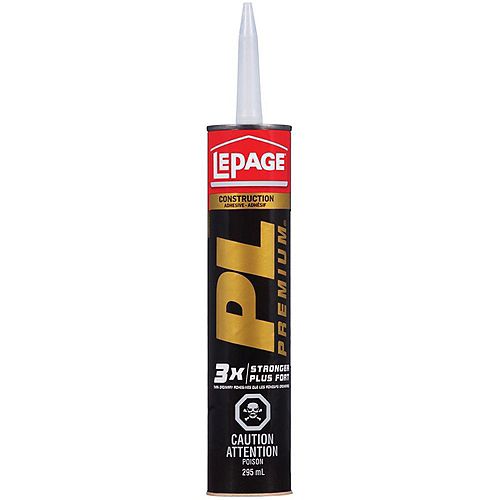 LePage PL Premium Polyurethane Construction Adhesive, 295 ml