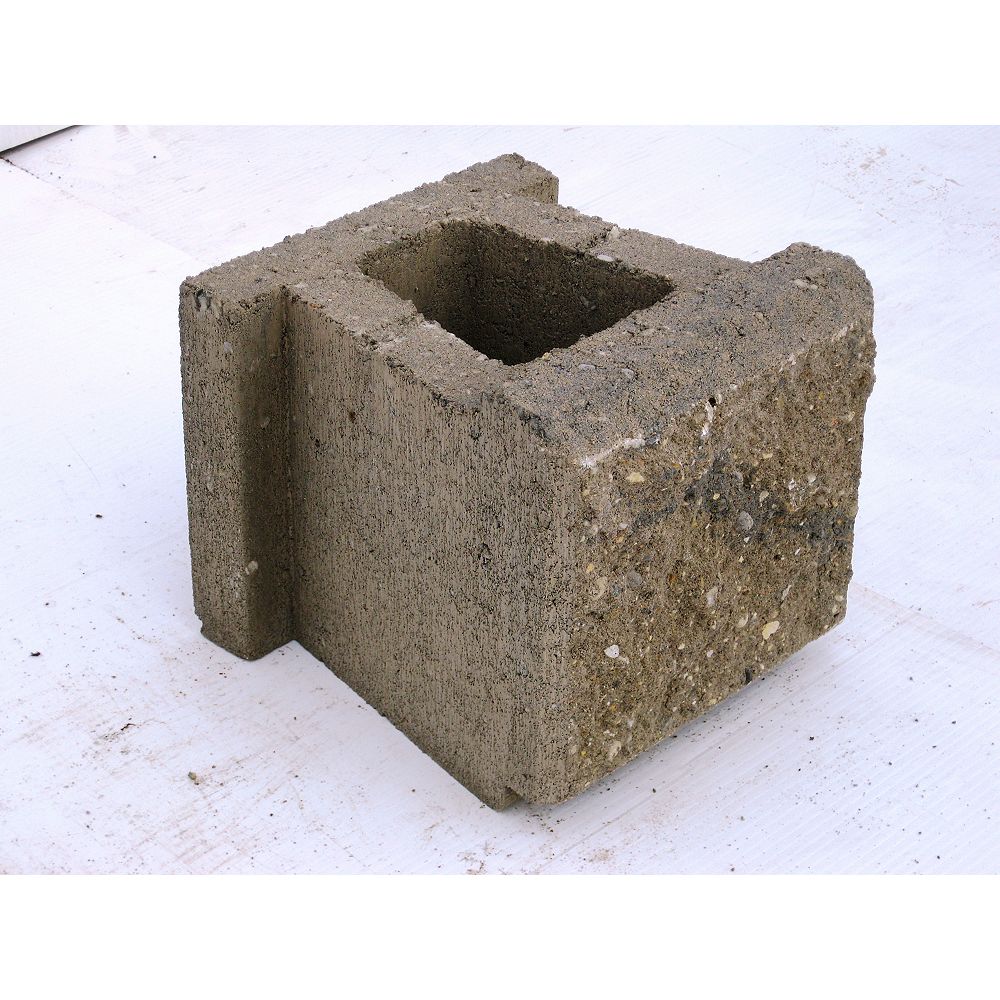 Allan Block (Ab) Jumbo Wall Block Rocky Mountain Blend The Home Depot