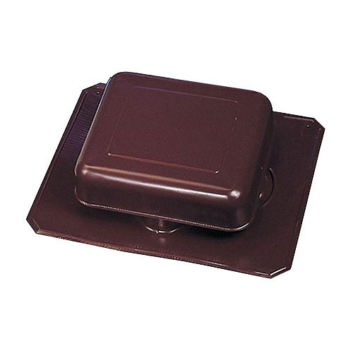 GAF Master Flow 50-inch NFA Aluminum Square-Top Roof Static Vent in Brown