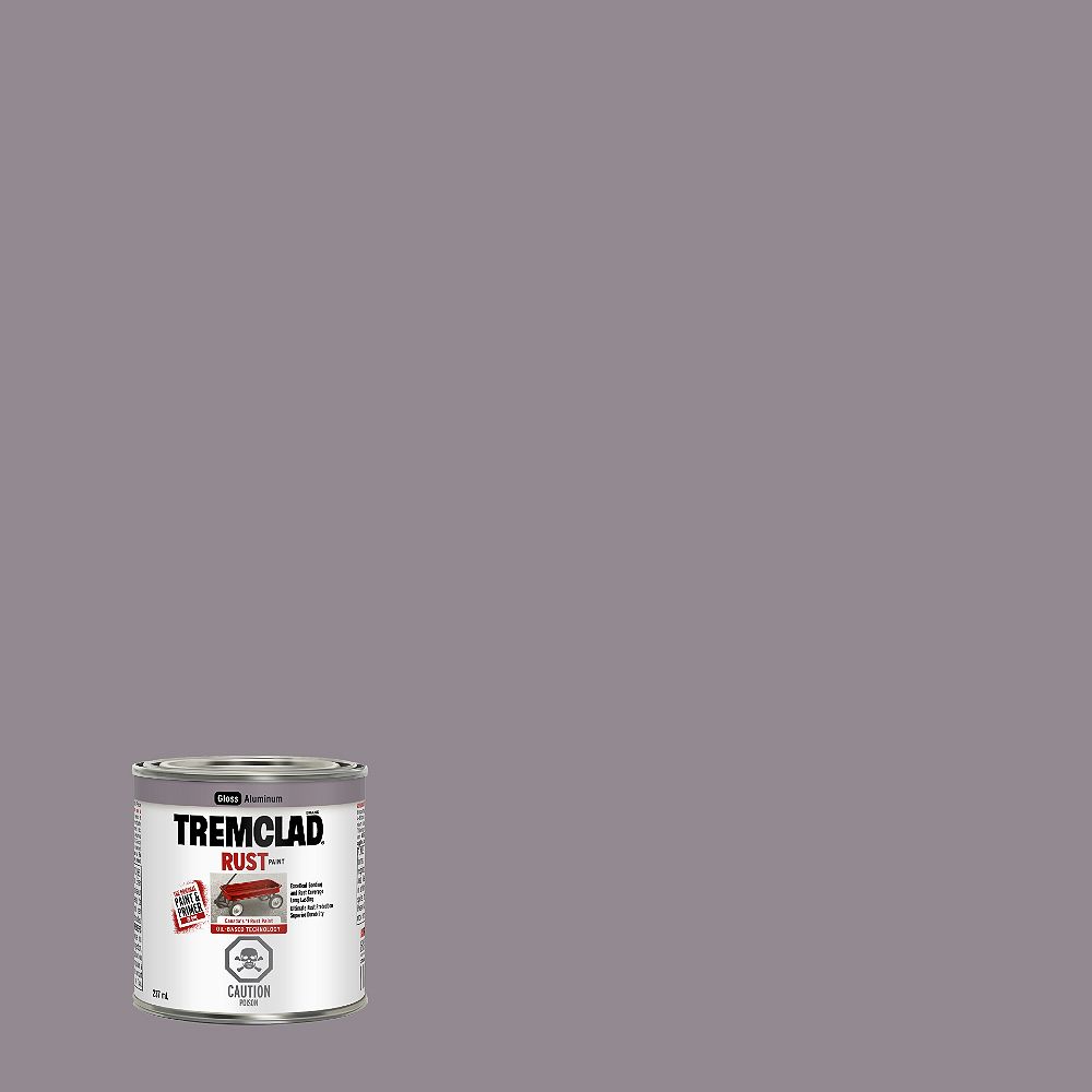 TREMCLAD OilBased Rust Paint In Gloss Aluminum, 237 mL The Home Depot Canada TREMCLAD OilBased Rust Paint In Gloss Aluminum, 237 mL The Home Depot Canada