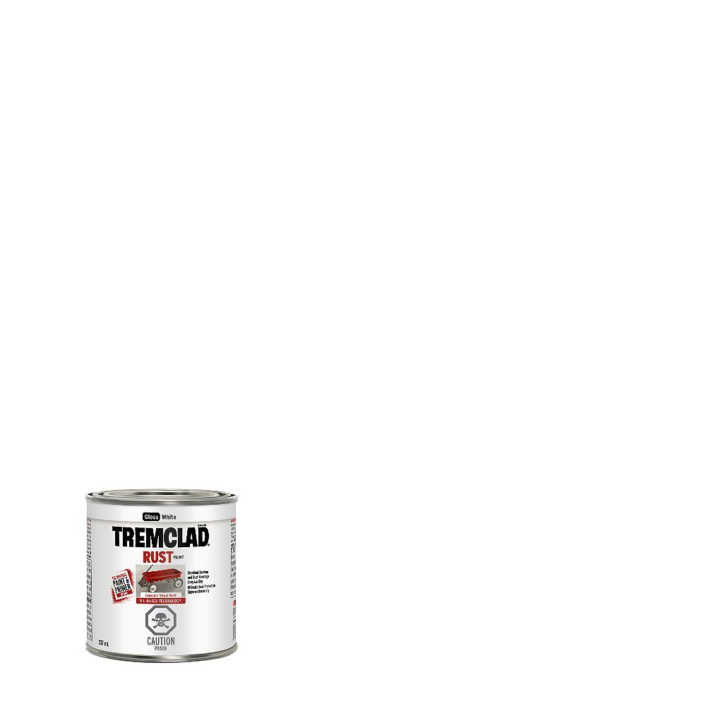 TREMCLAD OilBased Rust Paint In Gloss White, 237 mL The Home Depot