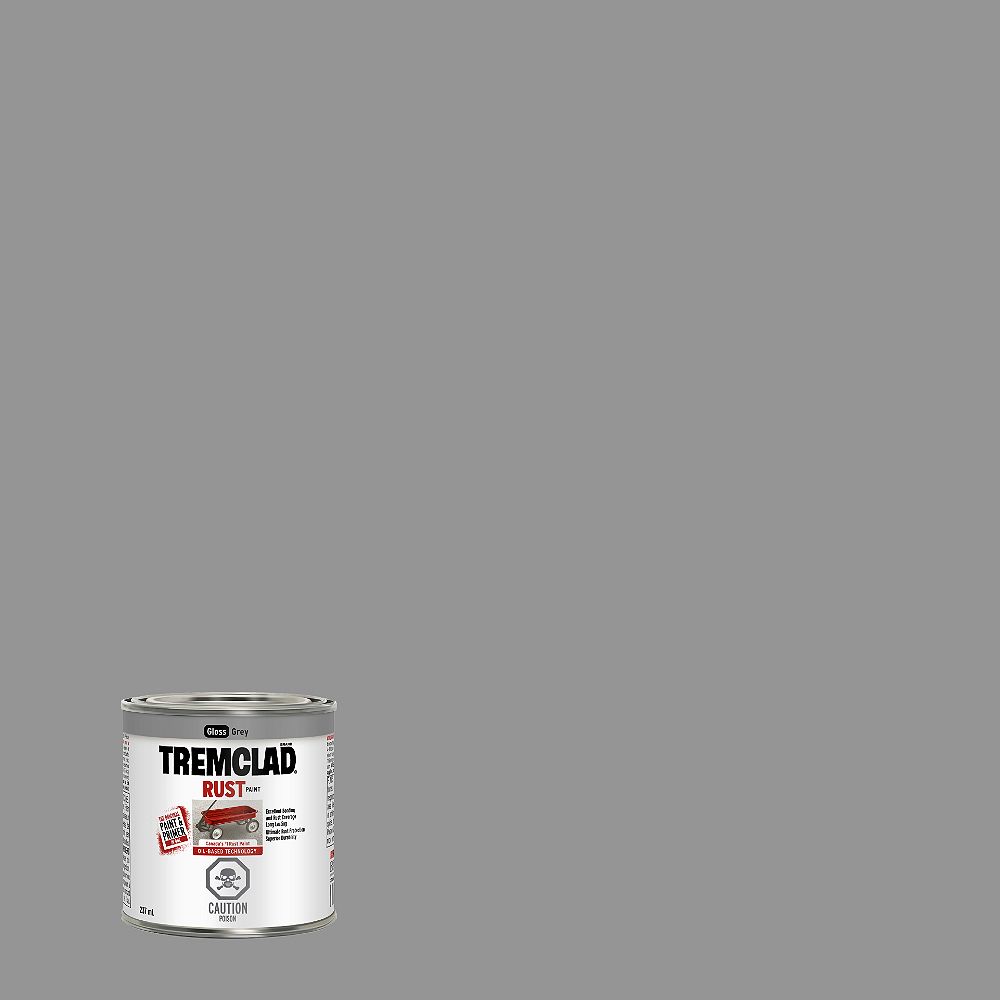 TREMCLAD OilBased Rust Paint In Gloss Grey, 237 mL The Home Depot Canada