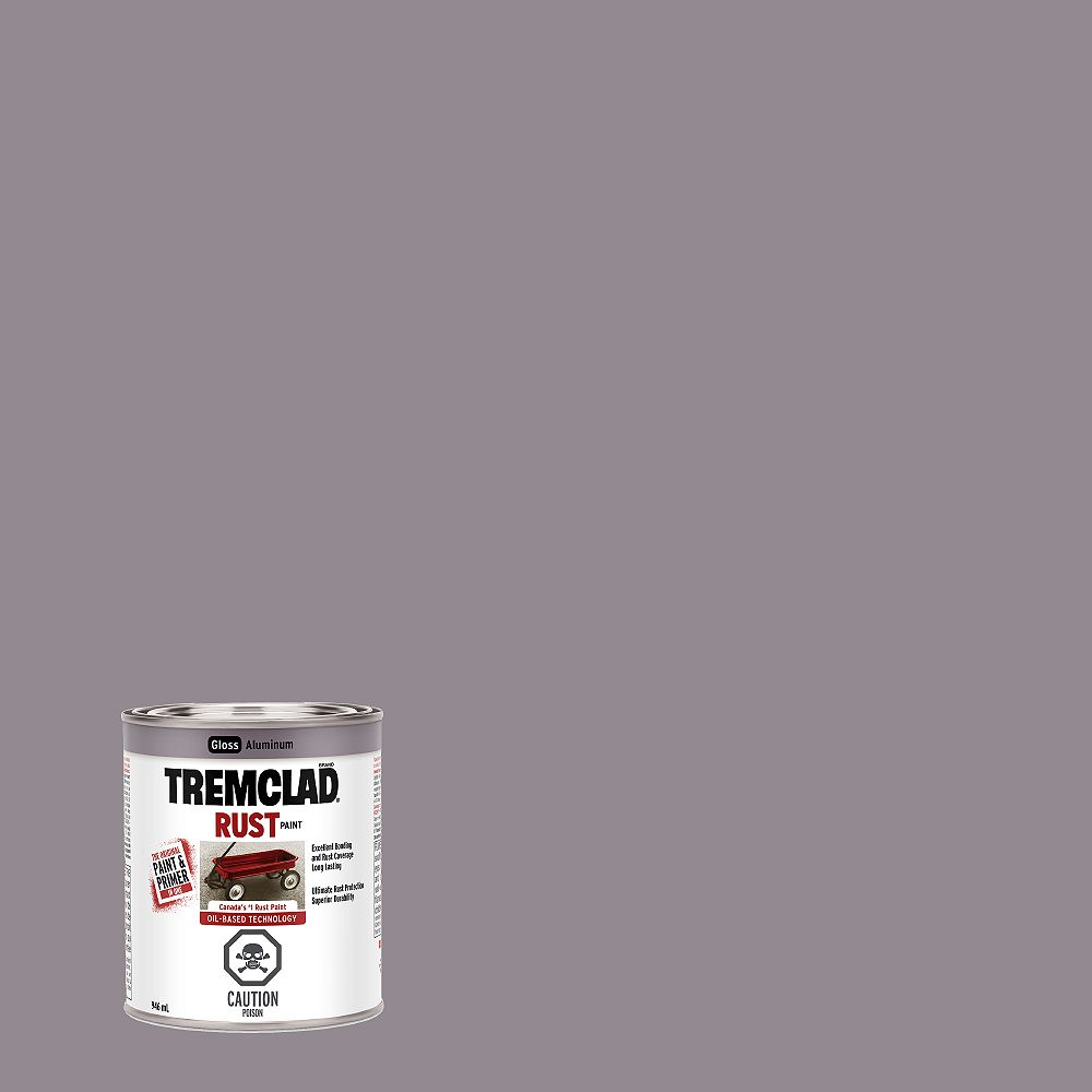 TREMCLAD OilBased Rust Paint In Gloss Aluminum, 946 mL The Home