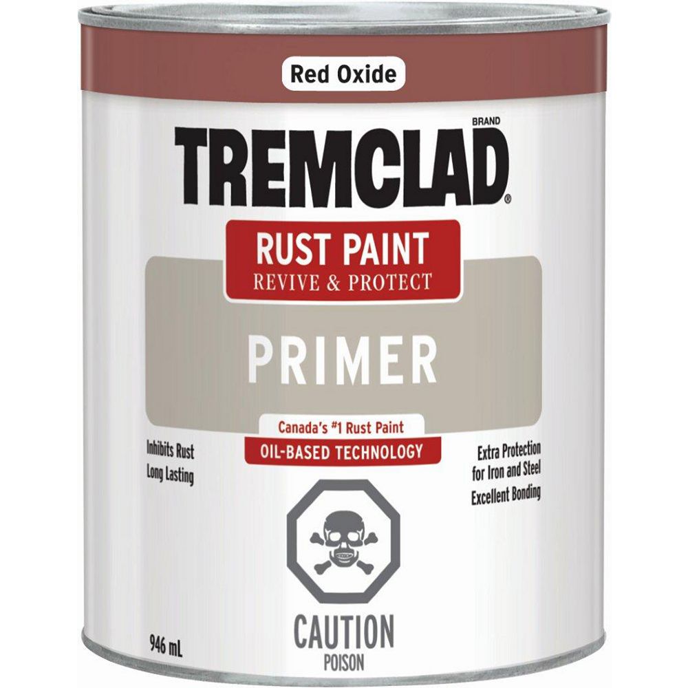 TREMCLAD Oil-Based Rust Paint Primer In Red Oxide, 946 mL | The Home