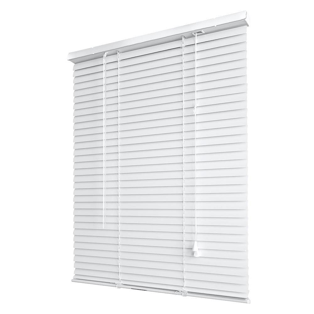 HDG 1-inch Vinyl Mini Blinds 31-inch x 45-inch White | The Home Depot ...