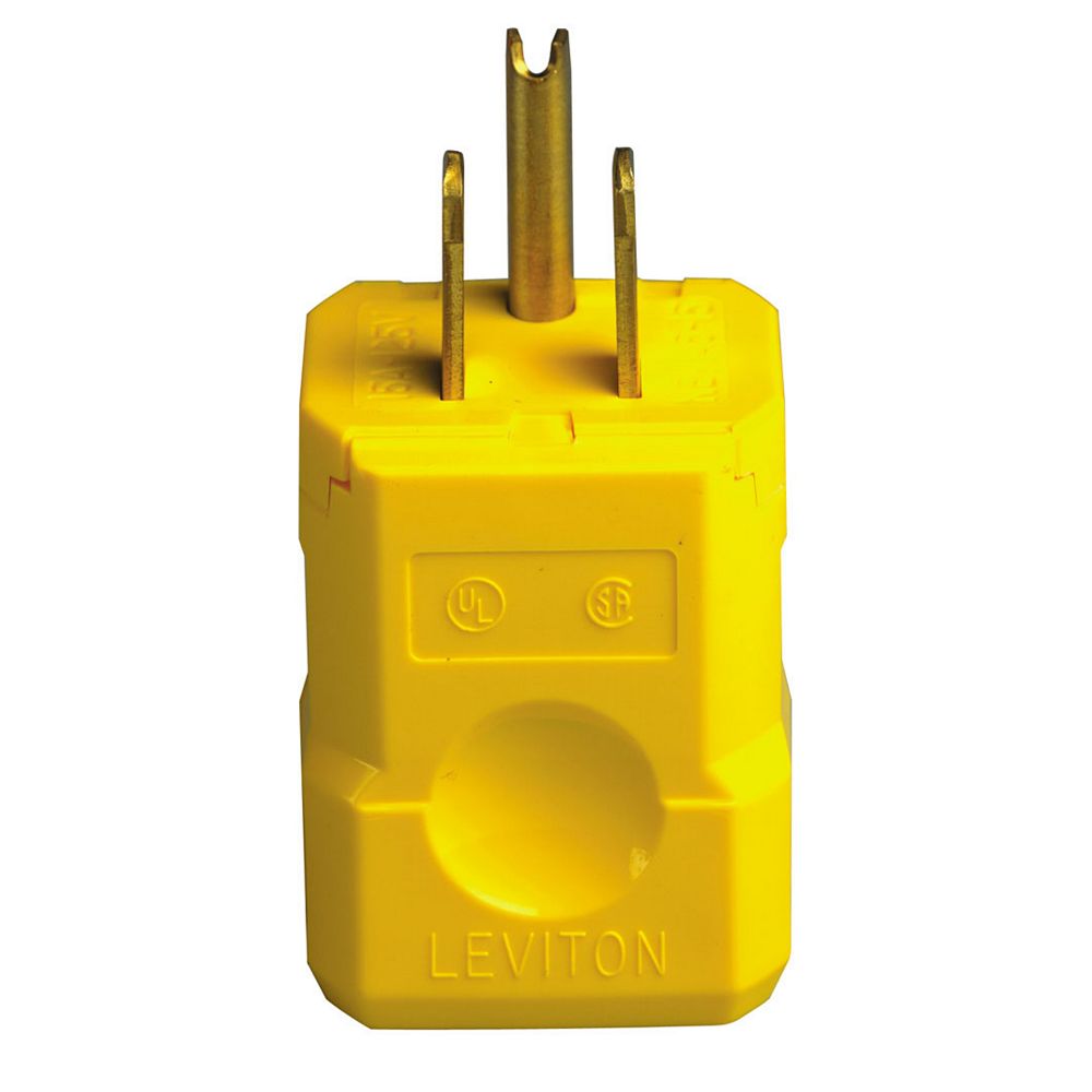 Leviton 15 Amp Python 125V Nylon Plug The Home Depot Canada