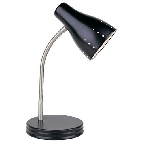 18-inch 1-Light Touch Control Desk Lamp in Black