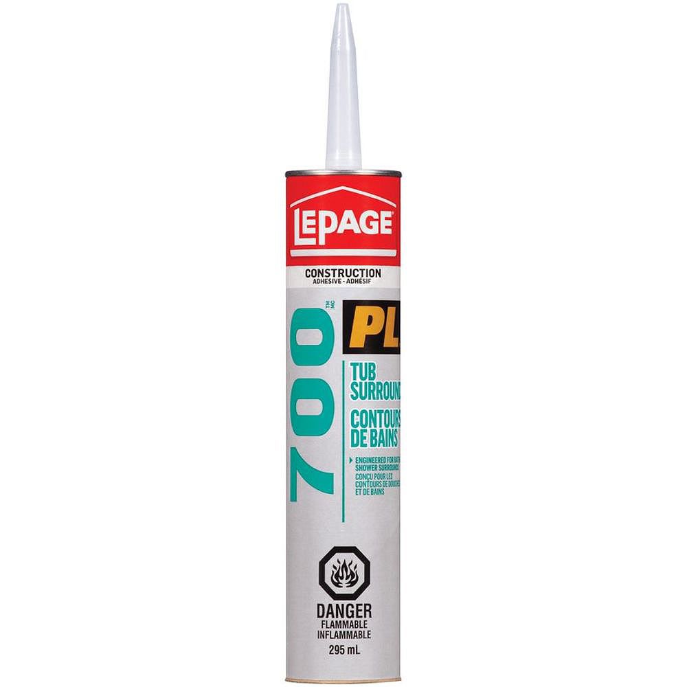 Lepage Pl 700 Tub Surround Adhesive 295 Ml The Home Depot Canada Lepage Pl 700 Tub Surround Adhesive, What Kind Of Adhesive For Tub Surround