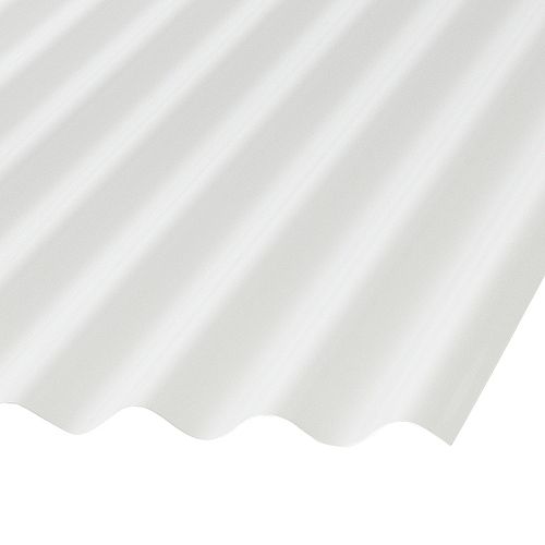 Palruf Corrugated Pvc 12 Ft White, Corrugated Metal Roofing Home Depot Canada