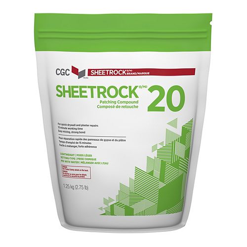 Sheetrock 20, Patching Type Drywall Compound, 1.25 kg Bag