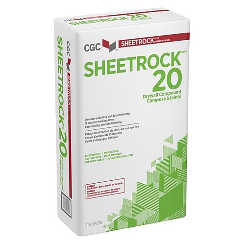 Sheetrock 20, Setting-Type Drywall Compound, 11 kg Bag