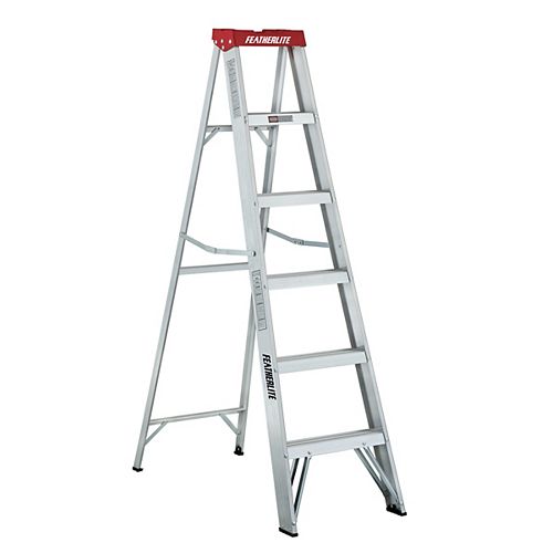 Featherlite Aluminum step ladder 6 Feet  grade III