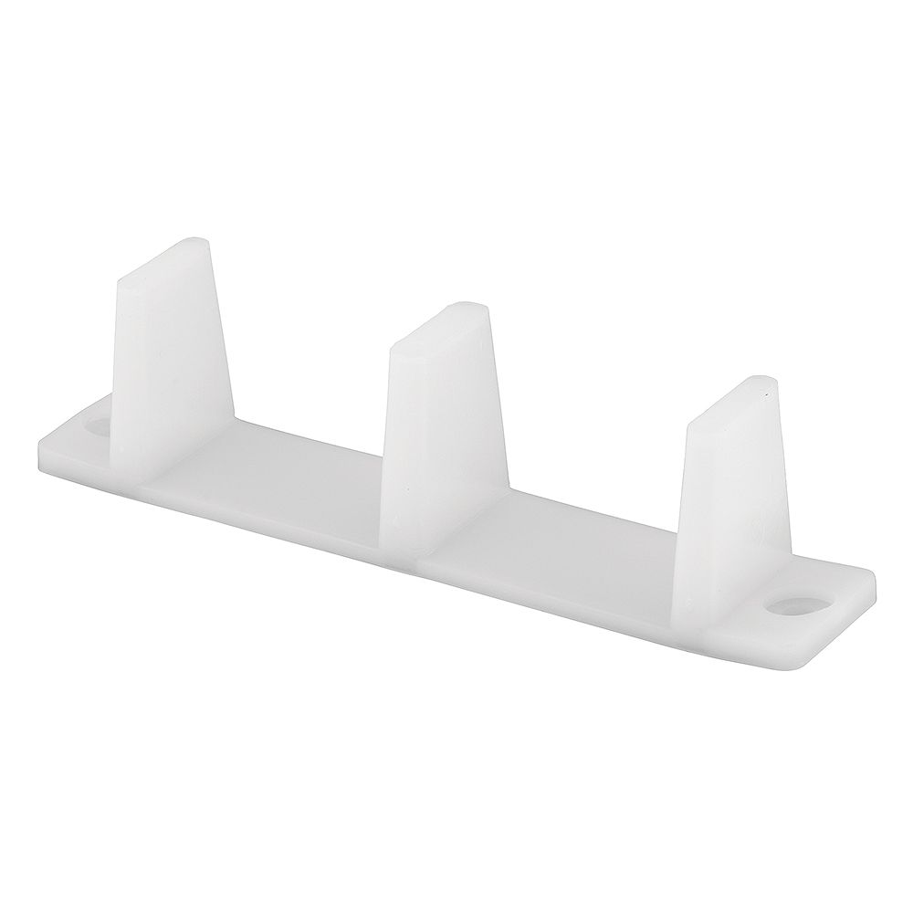 PrimeLine Sliding Closet Door Bottom Guide, 43/16 in., Plastic, White (2Pack) The Home PrimeLine Sliding Closet Door Bottom Guide, 43/16 in., Plastic, White (2Pack) The Home