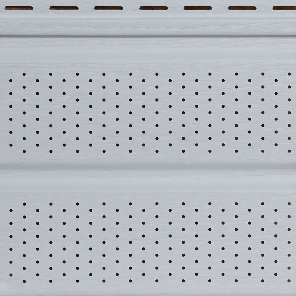 Abtco D5 Vented Woodgrain Soffit White (Piece) The Home Depot Canada