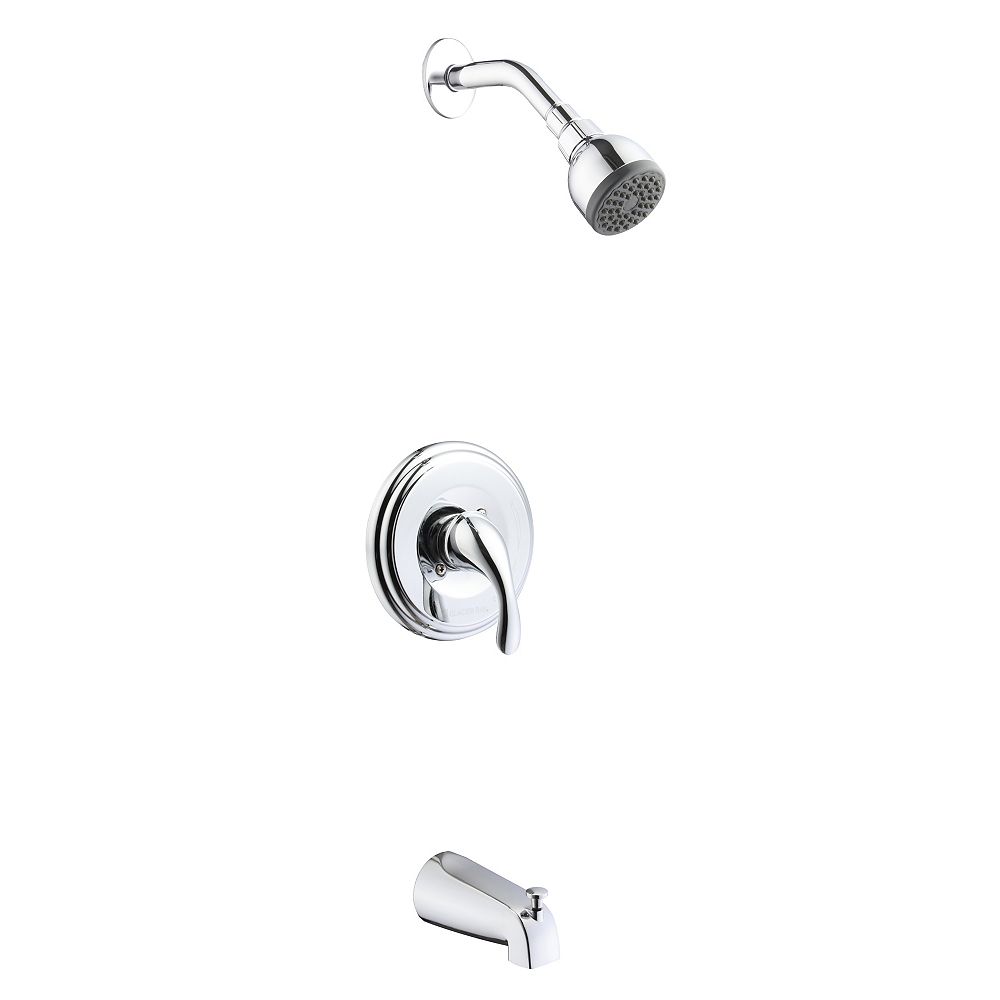 Glacier Bay 3000 Series Tub and Shower Set in Chrome The Home Depot