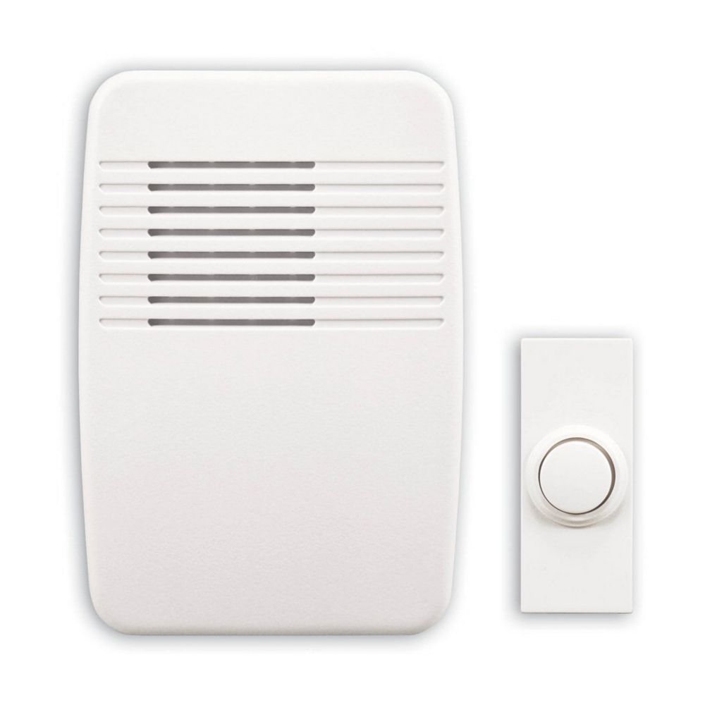 Heath Zenith Wireless PlugIn Door Chime Kit The Home Depot Canada