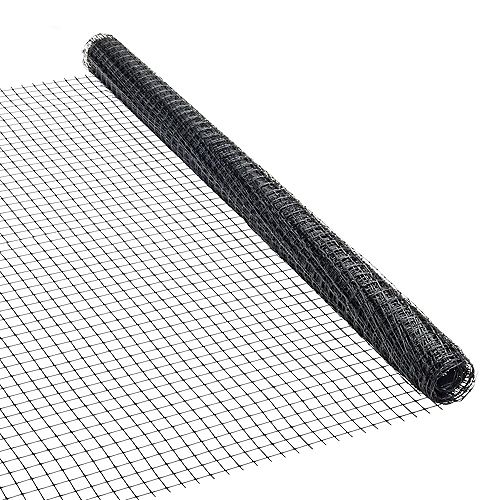 25 ft. L x 36-inch H Plastic Fencing in Black (11/16-inch x 15/16-inch Mesh Size)