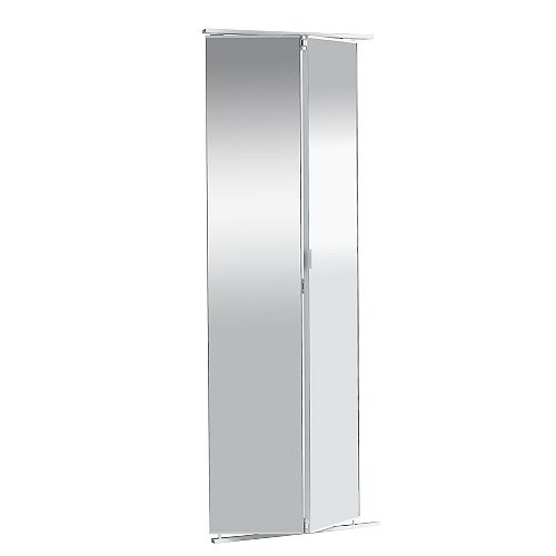 30-inch Frameless Mirrored Bifold Door