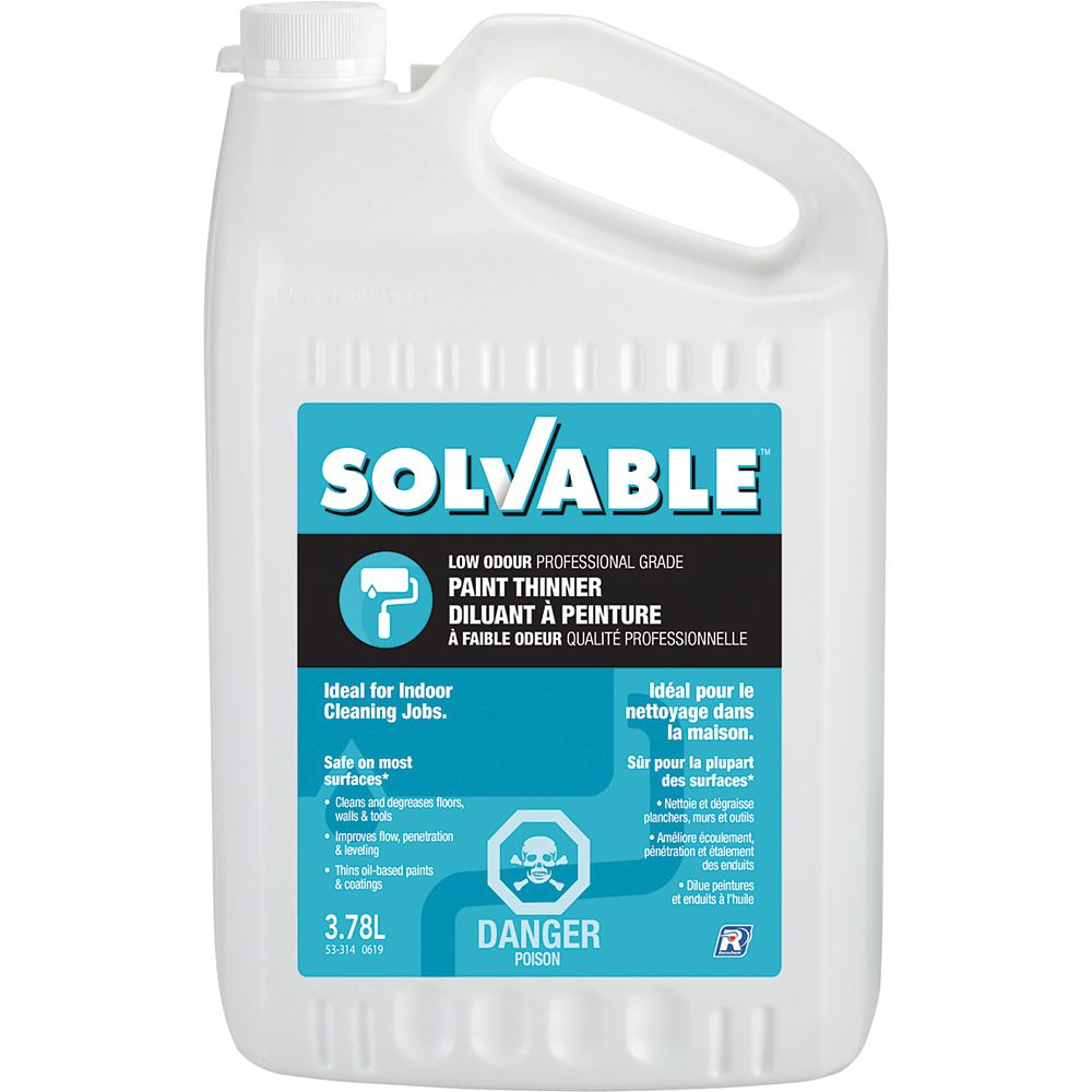 SOLVABLE Professional Grade Low Odour Paint Thinner 3.78 L The Home Depot Canada