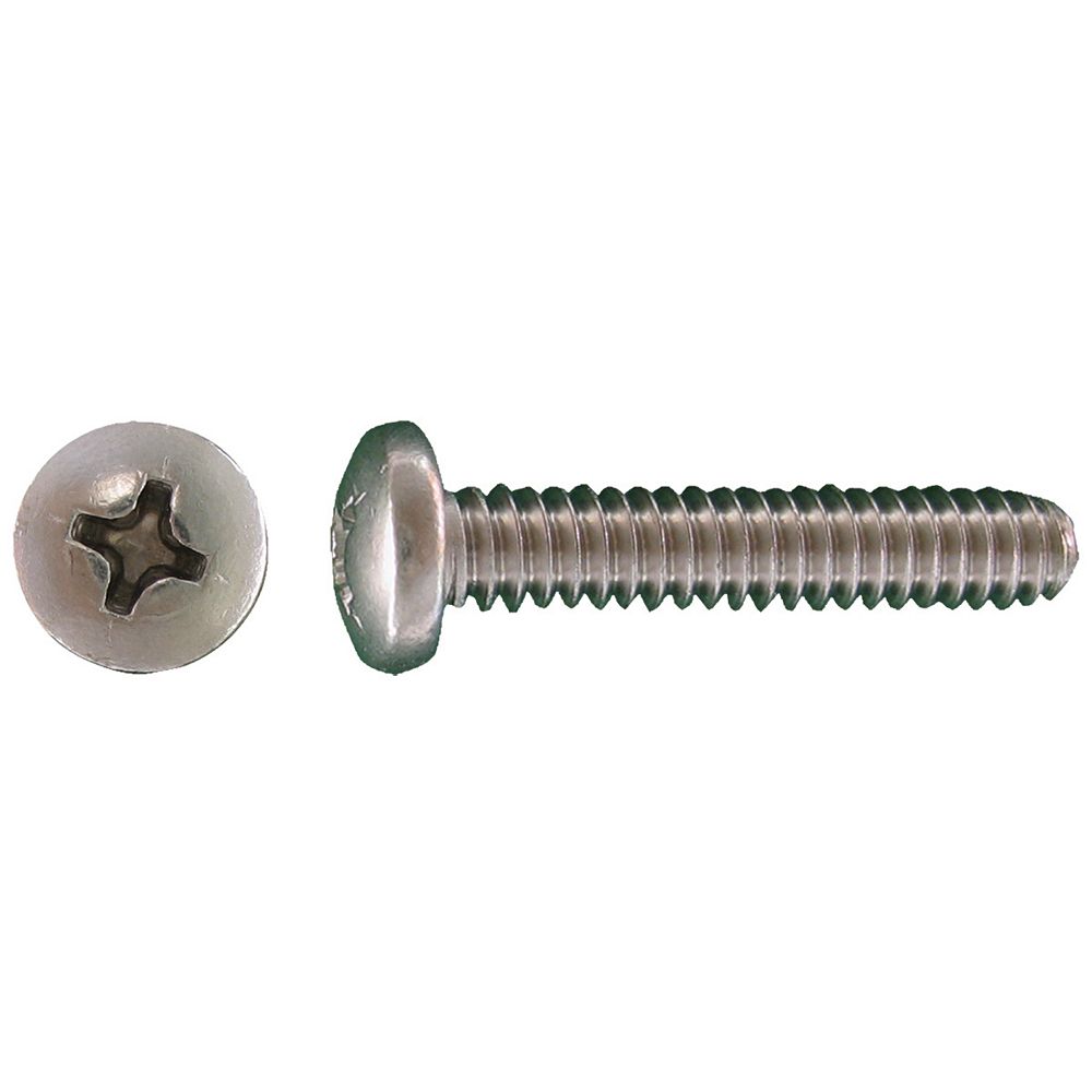 Paulin 8 32 X 14 Inch 188 Stainless Steel Pan Head Phillips Machine Screw The Home Depot Canada 