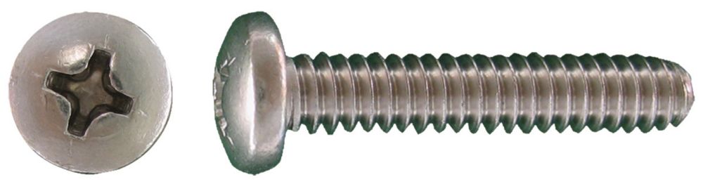 4-40 X 1//4 Slotted Indented Hex Machine Screw 18-8 Stainless Steel Package Qty 100