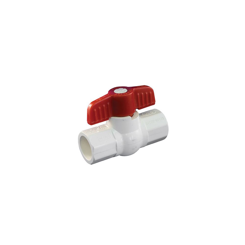 Aqua-Dynamic Ball Valve 1-inch PVC Solvent Schedule 40 | The Home Depot