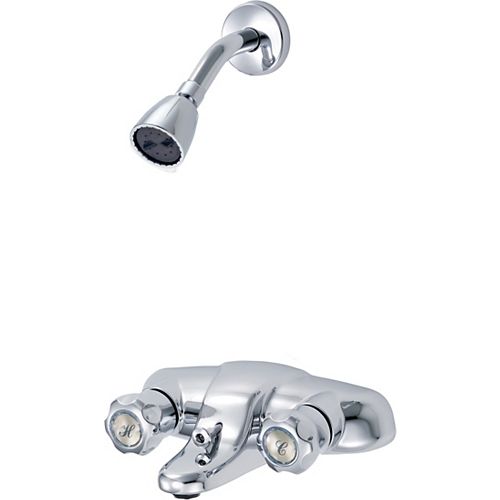 Classic Two Handle Tub and Shower Faucet, Chrome