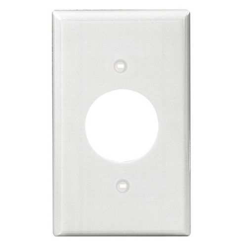 Power Outlet Single Gang Nylon wall plate,White