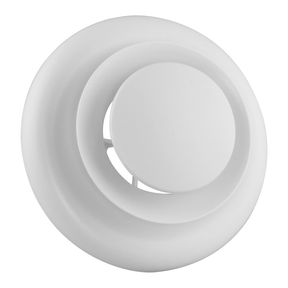 5 Inch Round Air Diffuser White, How To Round Ceiling Vents Work