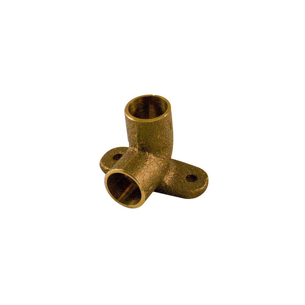 AquaDynamic Fitting Cast Brass 90 Degree Drop Ear Elbow 1/2 Inch