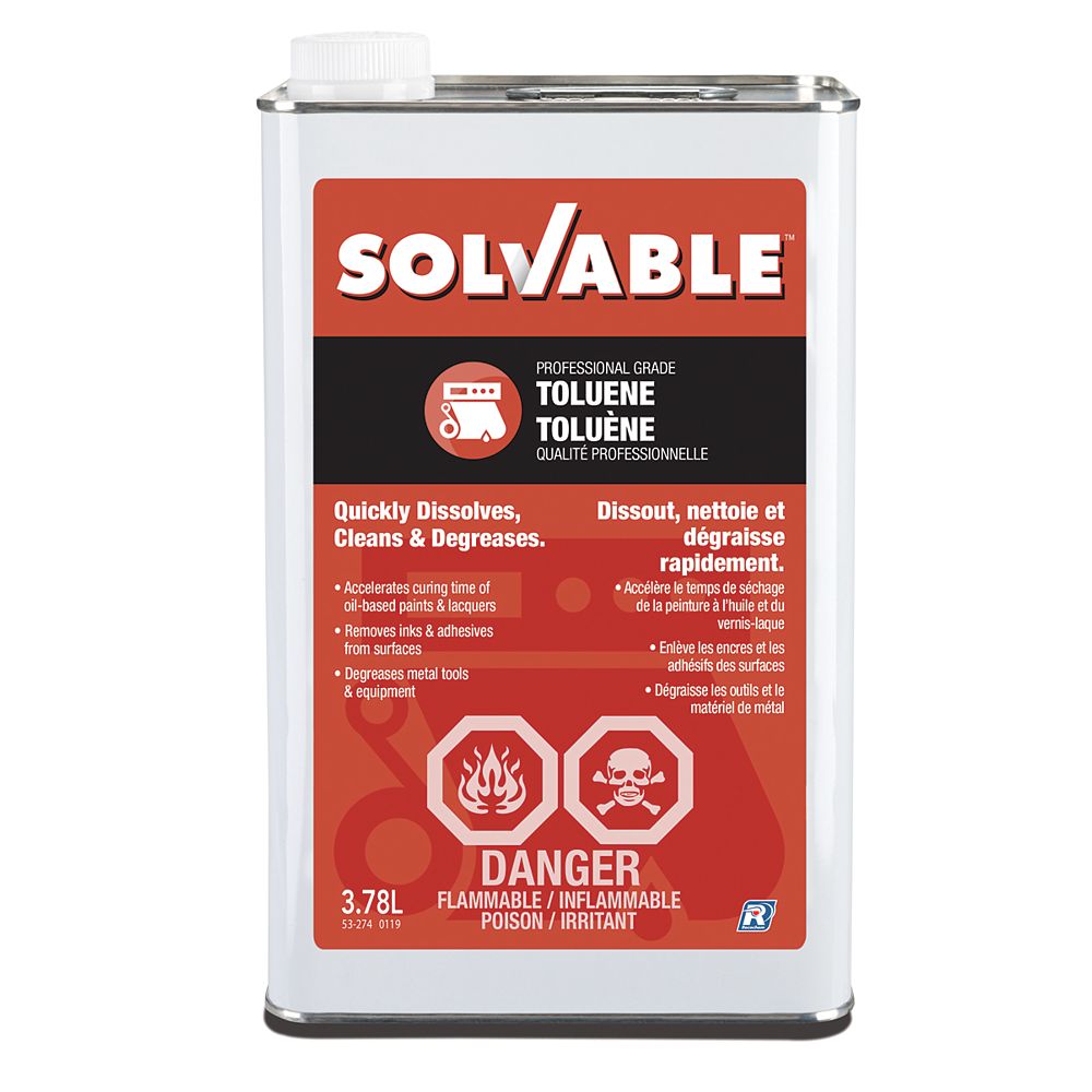 Solvable Professional Grade Toluene 3 78 L The Home Depot Canada