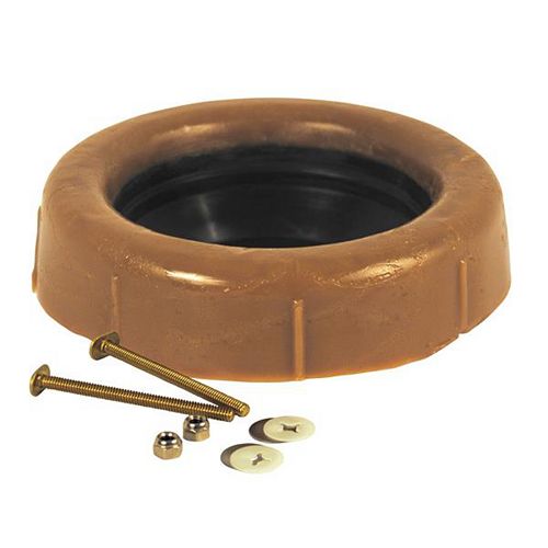 Extension Toilet Wax Ring With Sleeve & 3 Inch Brass Bolts