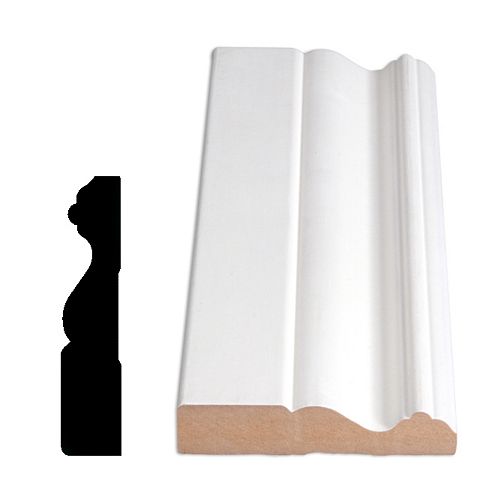 3/4-inch x 3 1/2-inch x 96-inch Colonial MDF Primed Fibreboard Casing