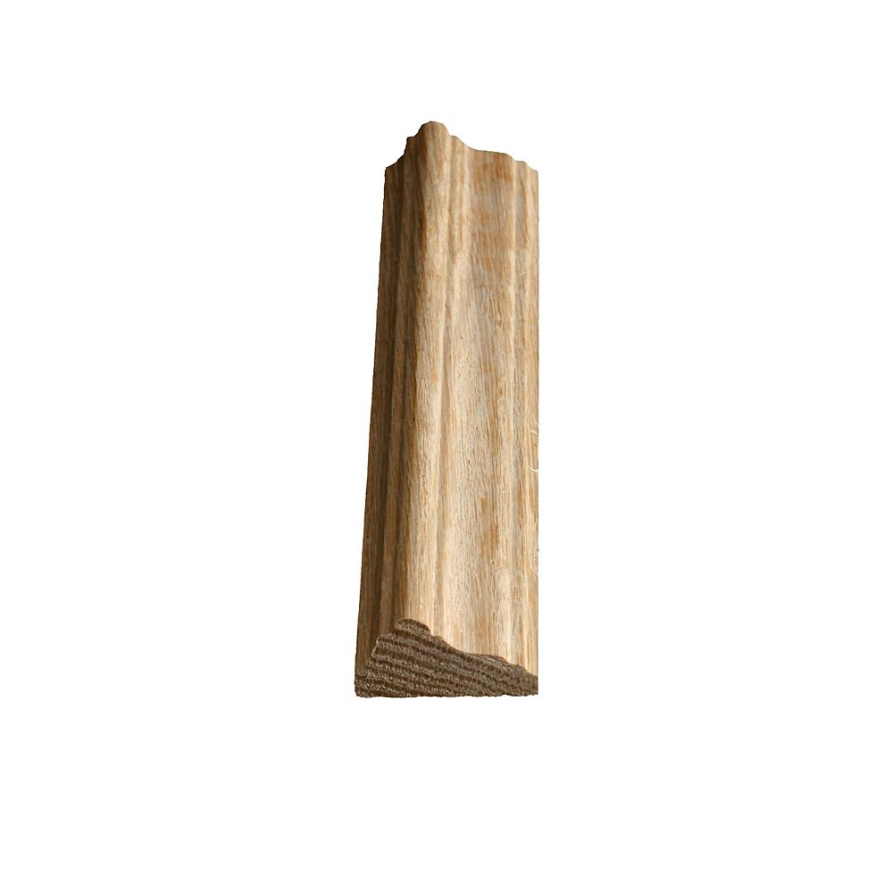 Alexandria Moulding Oak Chair Rail 3 4 In X 1 5 8 In X 8 Ft The Home Depot Canada