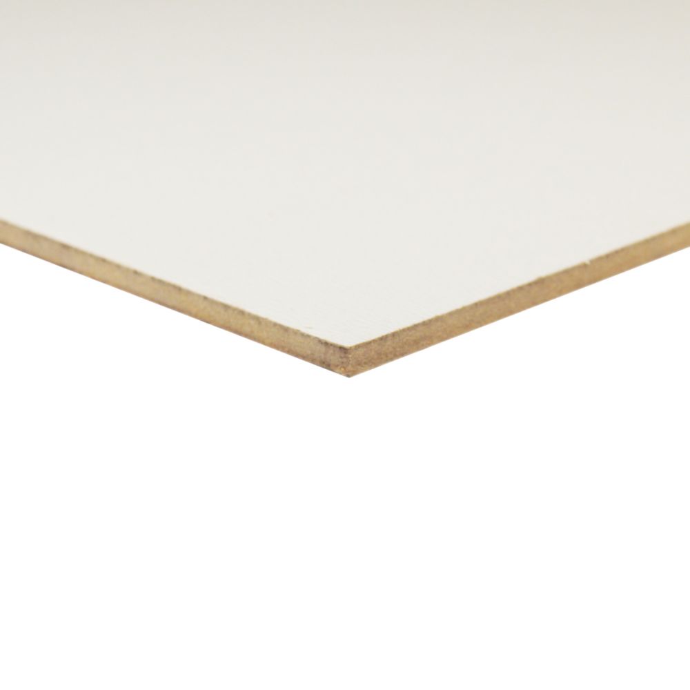 Valchromat Collection Colored MDF Medium Density Fiberboard Single Square Cut Sheet Light Gray 12 x 12 Board Size, 5//16 Board Thickness